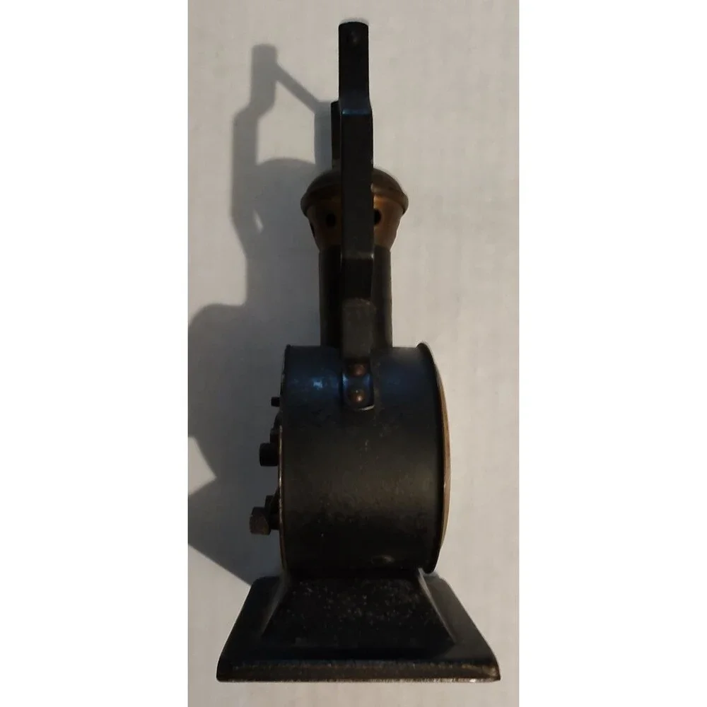 Vintage Blessing Wind Up Alarm Clock Train Locomotive Boiler Railroad W. Germany